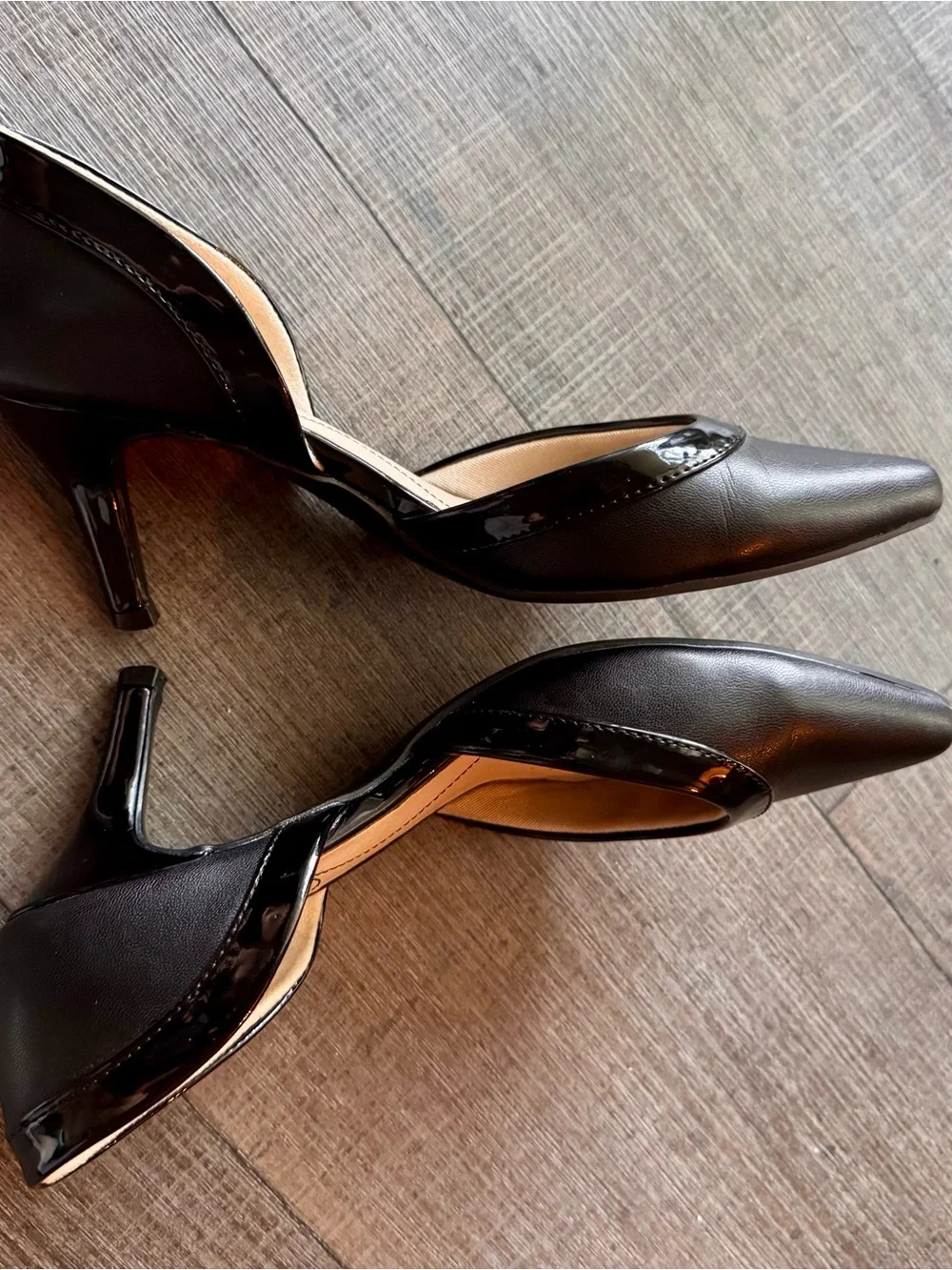 Black Pointed Life Stride Kitten Heels